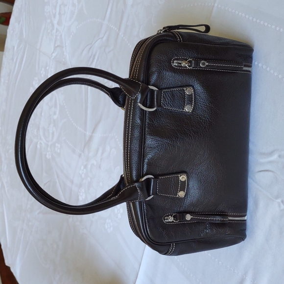 Longchamp Handbags - Longchamp Chocolate Brown Leather Satchel